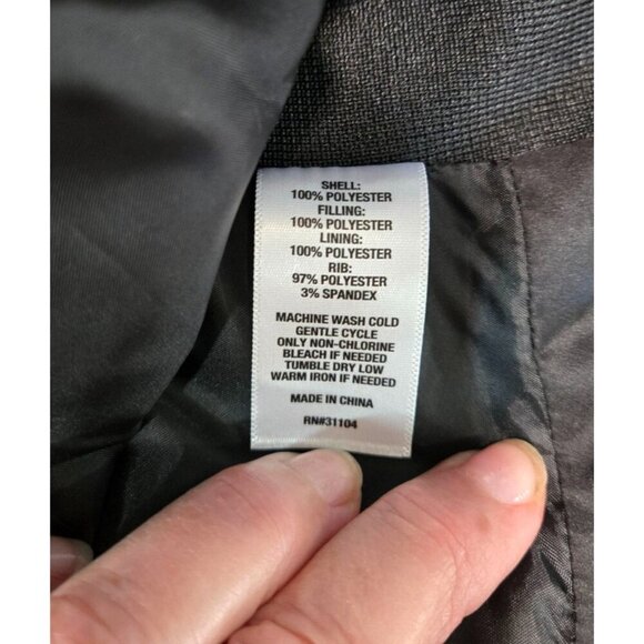 Jacket Vest Quilted Leopard Print 4X Kim Rogers Black Stretch Sides Zip Front - Picture 8 of 13